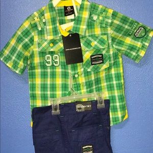 Boys Akademiks Shirt & Short Set